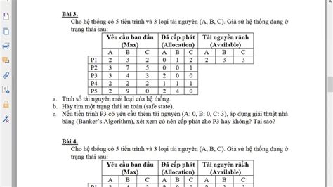 thuật toán fcfs bài tập